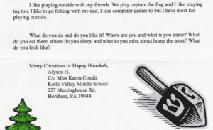 computer generated letters for supporting our troops, mail our military letters