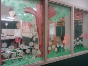 Window Decorations for National Teachers Appreciation Week