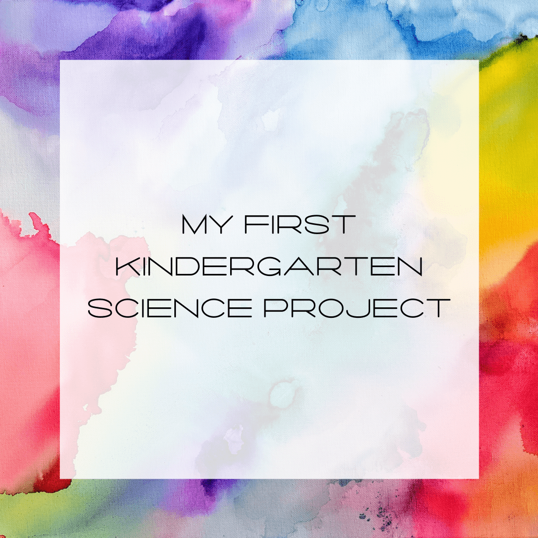 My First Kindergarten Science Project