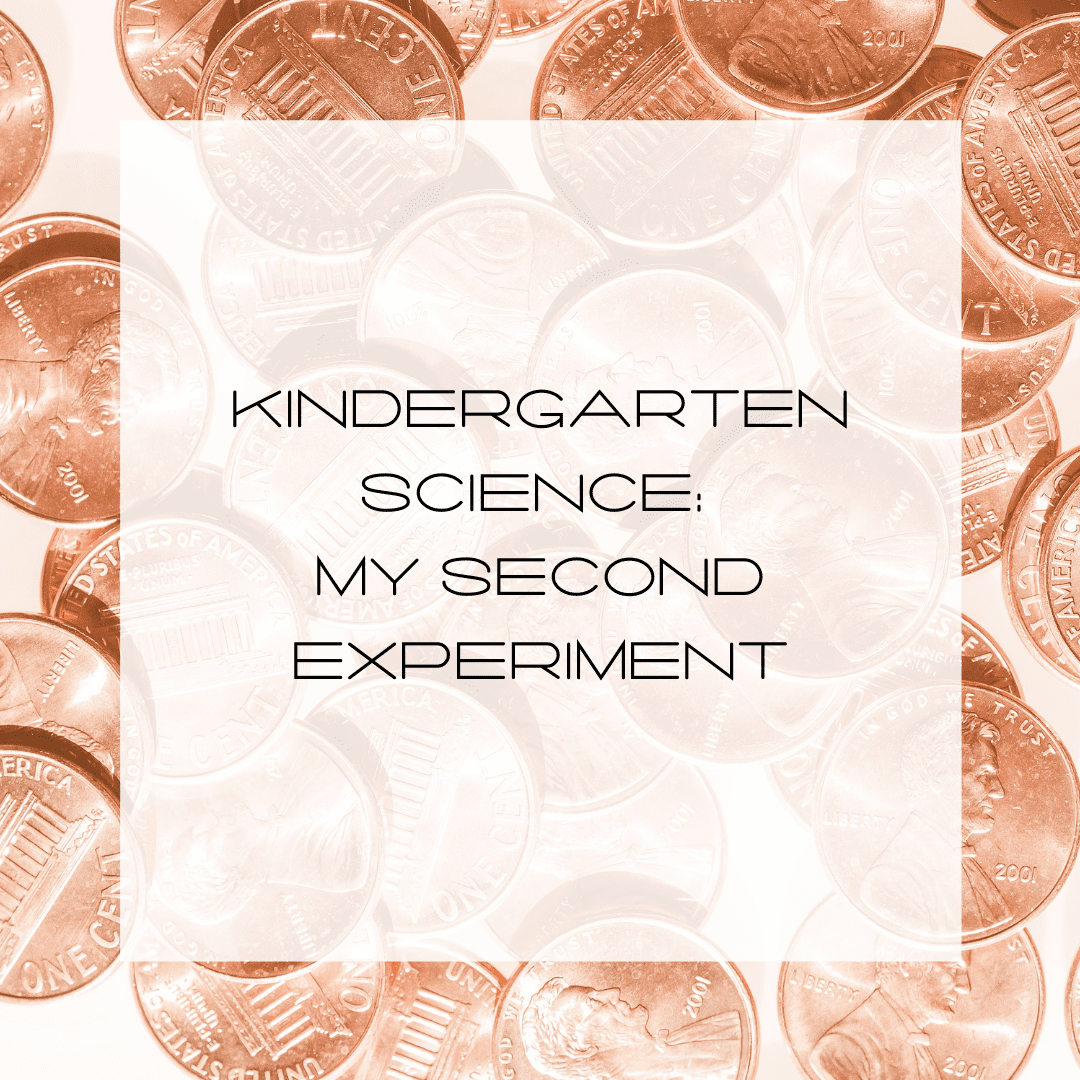 Kindergarten Science: My Second Experiment