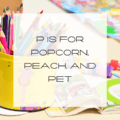 kindergarten worksheet, letter P