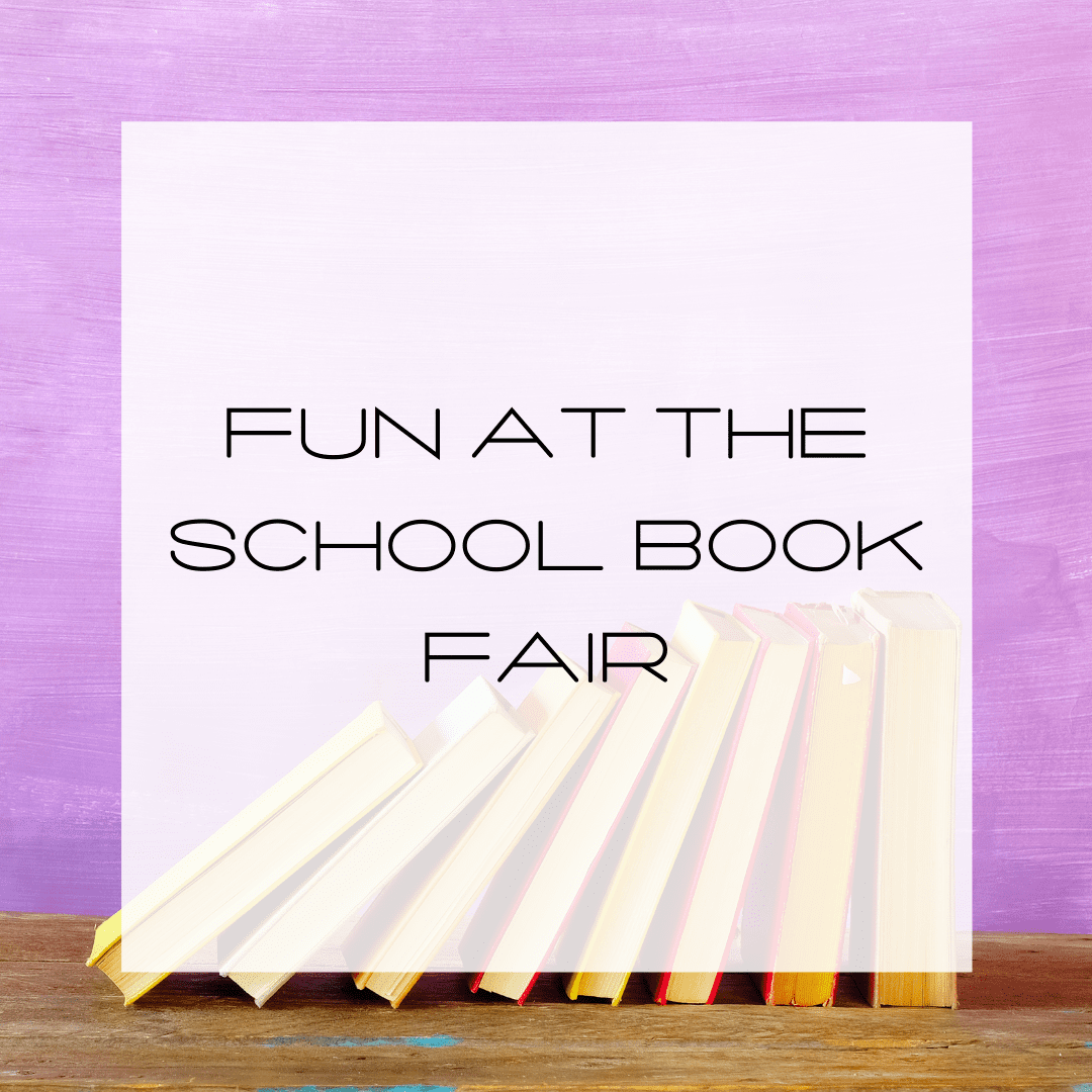 blog post title - fun at the school book fair