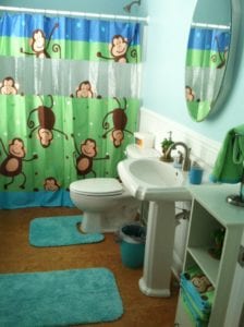 Monkey-themed-bathroom