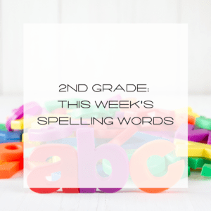 second grade spelling, 2nd Grade Spelling Words