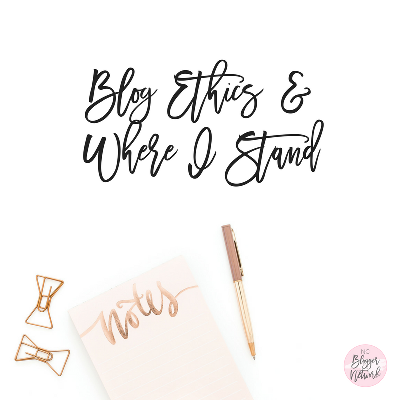 Blog Ethics & Where I Stand