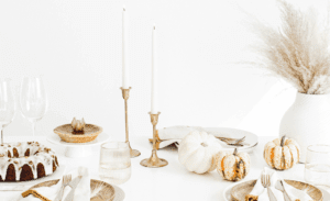 thanksgiving, thanksgiving tablescape, table setting