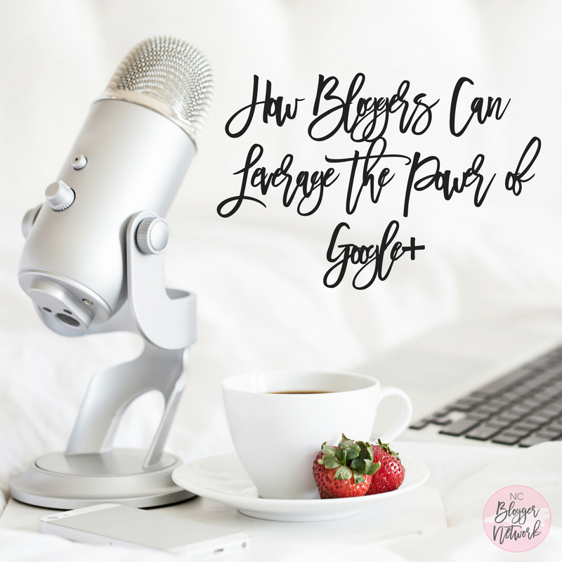 mic and mac on bed with a cup of coffee, How Bloggers Can Leverage the Power of Google+