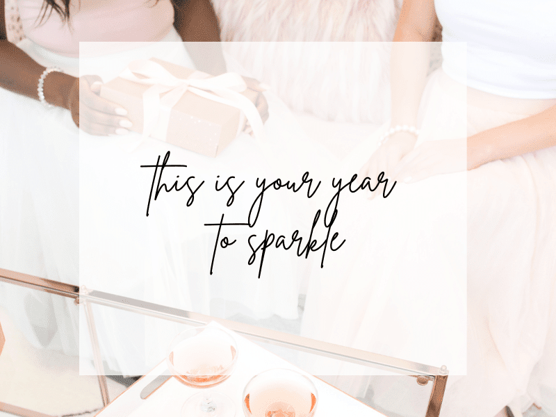 Motivational Monday quote that this is your year to sparkle