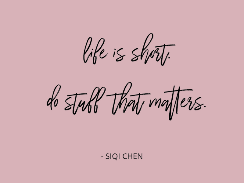 Do stuff that matters quote for the motivational monday series