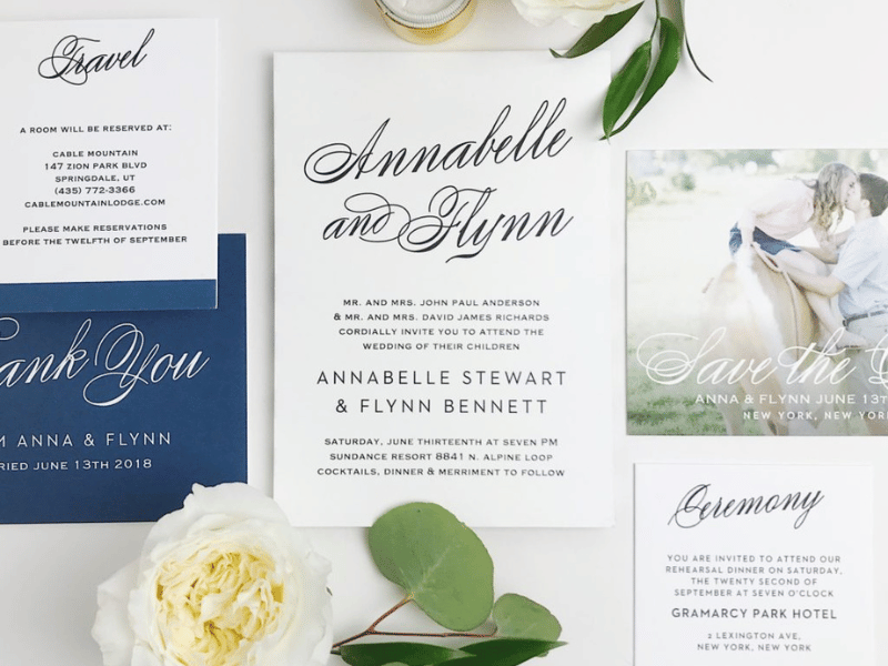 wedding invitations for the modern bride