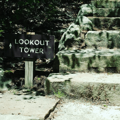 Lookout tower at Hanging Rock state park