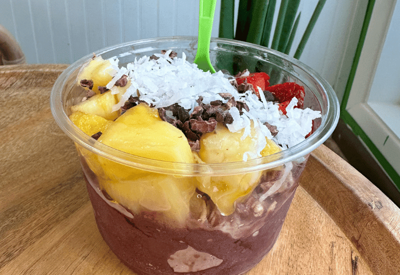 Açaí Bowl at Beach Bowls in Morehead City NC