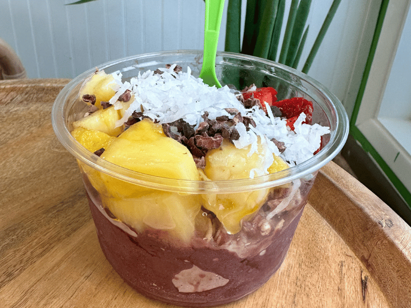 Açaí Bowl at Beach Bowls in Morehead City NC