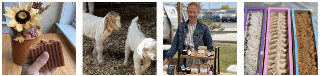 Farm-to-table fresh local made goat milk soap, Vacationer supported agriculture, homemade goat milk lard soap