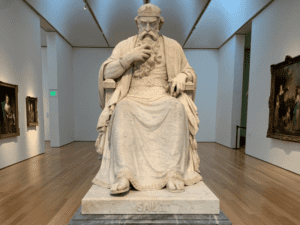 Consider a classical education for your homeschool. homeschooling with a classical education, sculpture of saul,