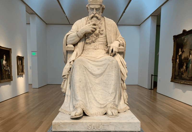Consider a classical education for your homeschool. homeschooling with a classical education, sculpture of saul,