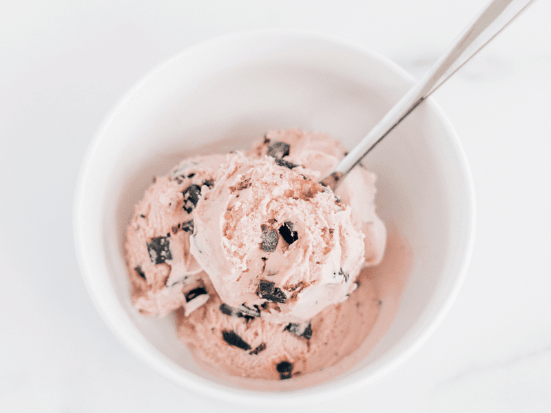 bowl of ice cream